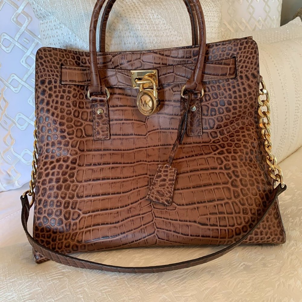 Michael Kors Dark Brown Leather